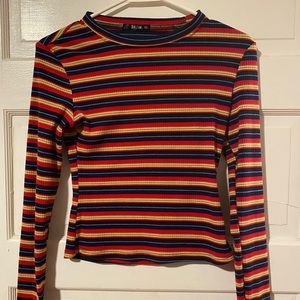 Women’s striped long sleeve shirt